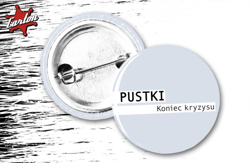 Przypinka Pustki Logo Koniec Kryzysu Sklep Rockmetalshop Pl