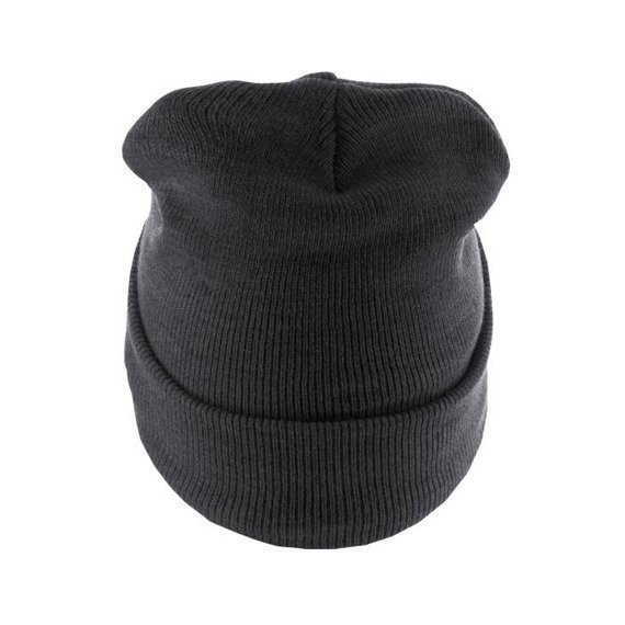 czapka zimowa MASTERDIS - BEANIE BASIC FLAP LONG ht.charcoal