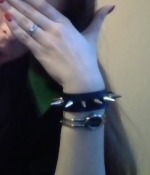 pieszczocha 1-rzędowa z ćwiekami SPIKE WYSOKIE