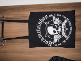 torba na ramię bawełniana ROCKMETALSHOP czarna torba na ramię bawełniana ROCKMETALSHOP czarna