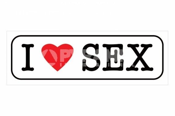 Plakat I Love Sex Sklep Rockmetalshoppl 8421