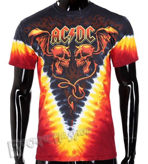 koszulka AC/DC - EVIL WINGS, barwiona - sklep RockMetalShop.pl