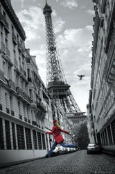 plakat PARIS - SKIPPING GIRL