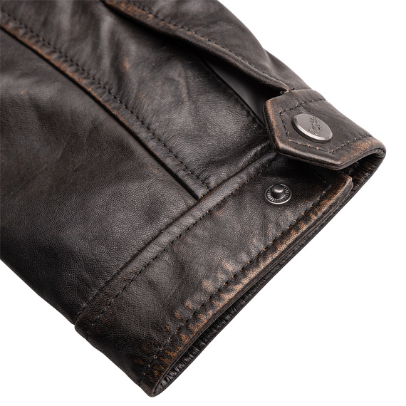 kurtka skórzana MMDEZIMUS MEN RACER  VINTAGE BLACK