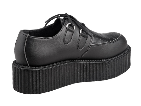 buty creepers NEVERMIND - CZARNE synthetic