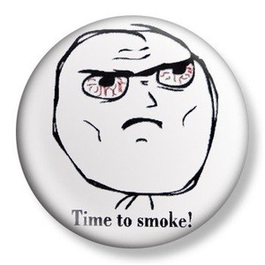 przypinka TIME TO SMOKE! Ø38mm