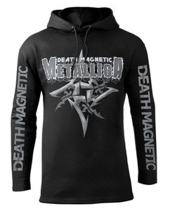 bluza METALLICA - DEATH MAGNETIC czarna, z kapturem