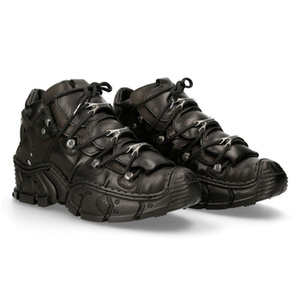 buty NEW ROCK ITALI NEGRO, NOMADA NEGRO, IMPACT NEGRO pin trasero [M-IMPACT016-C14]
