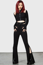 spodnie dzwony KILLSTAR - VORTATRIX