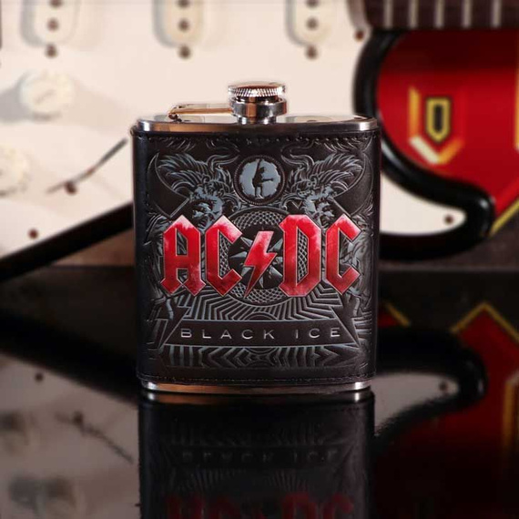 piersiówka AC/DC - BLACK ICE,  210 ml