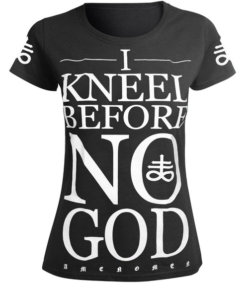 bluzka damska AMENOMEN - I KNEEL BEFORE NO GOD (OMEN108DA)