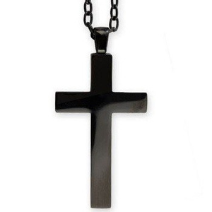 wisior BIG PLAIN CROSS z łańcuszkiem