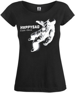 bluzka damska HAPPYSAD - CIAŁO OBCE black