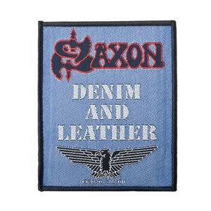 naszywka SAXON - DENIM & LEATHER