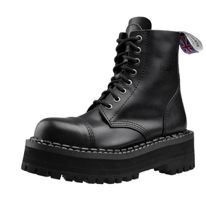 glany na wysokiej podeszwie STEADY'S - 8 dziurek, czarne (STE/8/PODS-2,5)