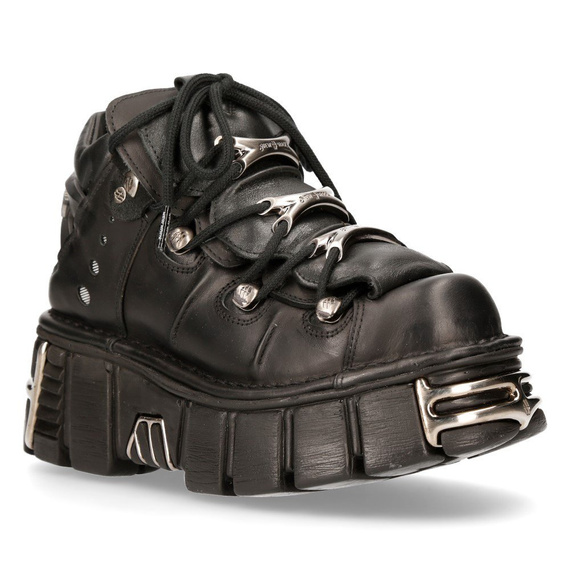 buty NEW ROCK ITALI NEGRO, NOMADA NEGRO, TOWER NEGRO ACERO [M-106-S1], USZKODZONE