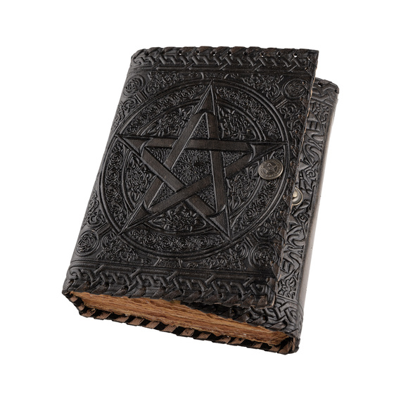 notes/zeszyt w skórzanej oprawie PENTAGRAM
