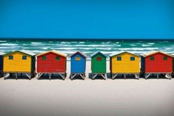 plakat BEACH HUTS