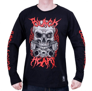 longsleeve BLACK HEART - METAL HEAD