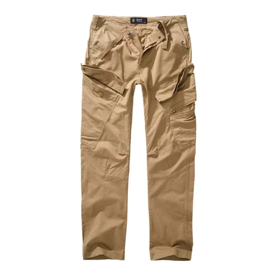spodnie bojówki ADVEN TROUSERS SLIM FIT camel
