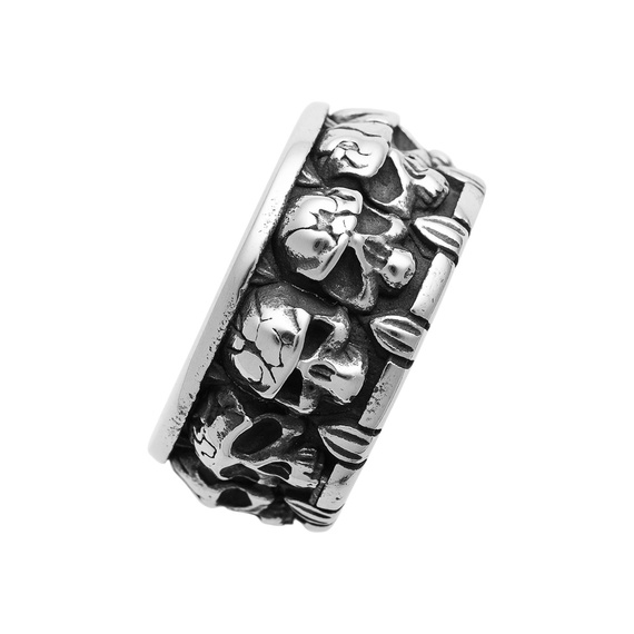 obrączka SKULLS
