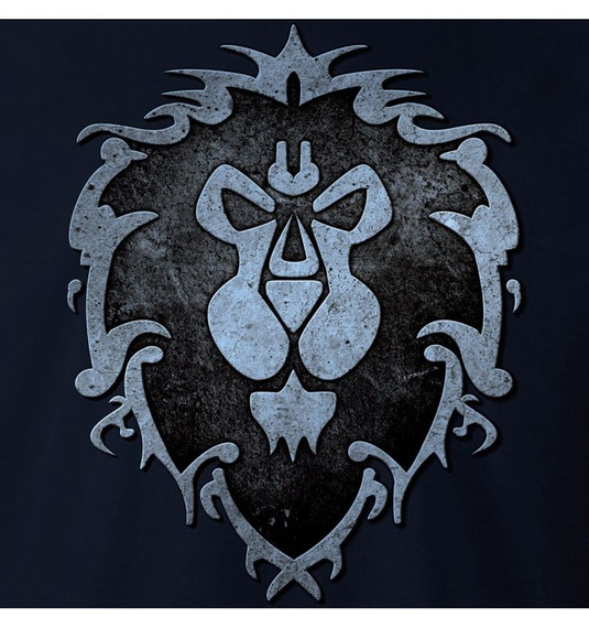 koszulka WARCRAFT - CRACKED ALLIANCE granatowa