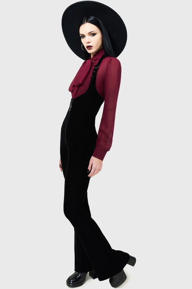 spodnie dzwony KILLSTAR - OBSCURELLA