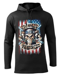 bluza GUNS N'ROSES - SKULL and GUNS, z kapturem