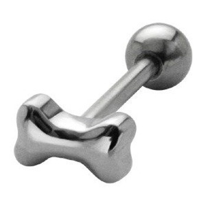 KOLCZYK DO JęZYKA KOŚĆ grubość 1,6mm średnica kulki 5mm [MAD-34]