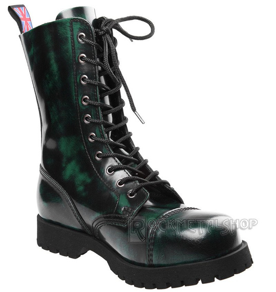 glany NEVERMIND - ZIELONE PRZECIERANE (10 dziurek) polerowane 