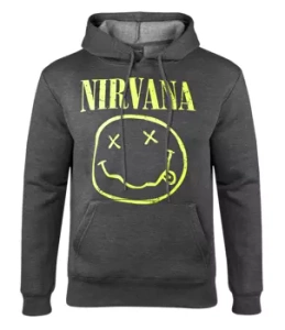 bluza NIRVANA - YELLOW SMILEY z kapturem