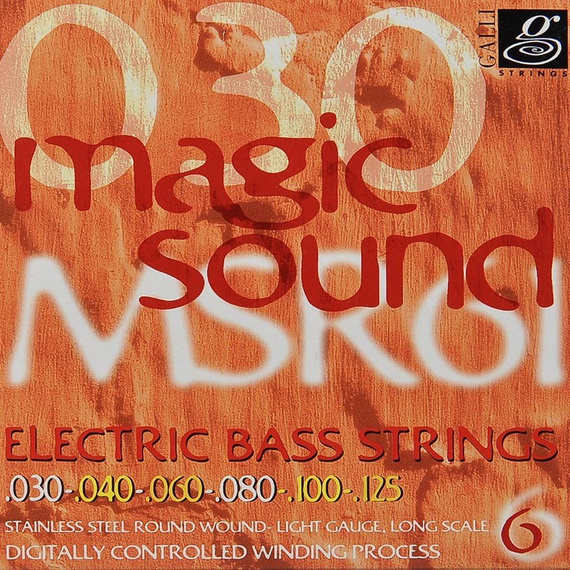 struny do gitary basowej 6str. GALLI STRINGS - MAGIC SOUND MSR61 HEXAGONAL /030-125/