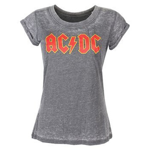 bluzka damska AC/DC - LOGO BURNOUT