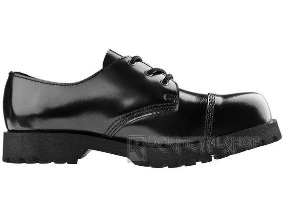 glany NEVERMIND - CZARNE (3 dziurki) polerowane