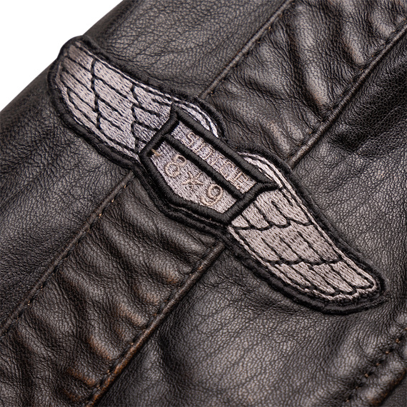 kurtka skórzana MMDEZIMUS MEN RACER  VINTAGE BLACK