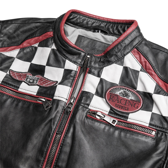 kurtka skórzana MMFYNN SF MEN RACER BLACK