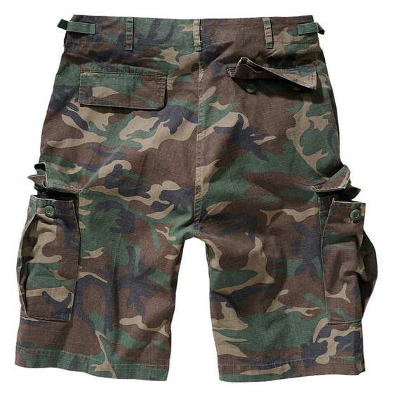 spodnie bojówki krótkie BDU RIPSTOP SHORTS - WOODLAND, USZKODZONE