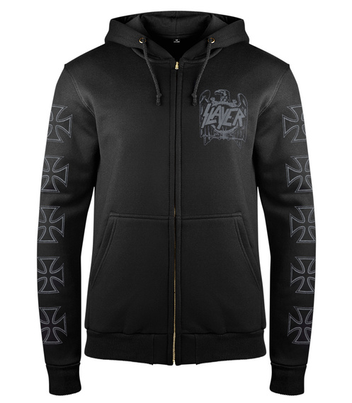 bluza SLAYER - EAGLE COLOR rozpinana, z kapturem