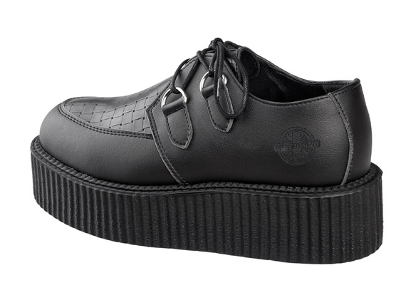 buty creepers NEVERMIND - CZARNE synthetic