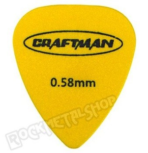 kostka gitarowa CRAFTMAN - MATTE ABS YELLOW WP-600Q