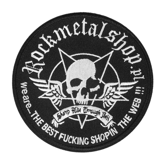 naszywka termiczna ROCKMETALSHOP okrągła