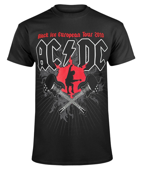 koszulka AC/DC - BLACK ICE EUROPEAN TOUR 2010