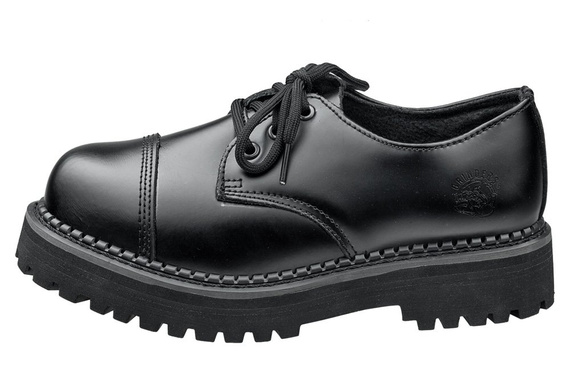 krótkie glany GRINDERS - BOXER (CS STC BLACK) 3-dziurkowe, USZKODZONE