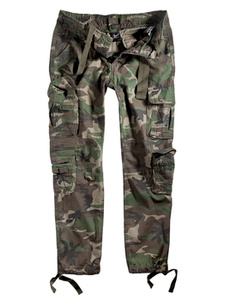 spodnie bojówki PURE SLIM FIT TROUSERS woodland