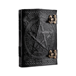 notes/zeszyt w skórzanej oprawie PENTAGRAM