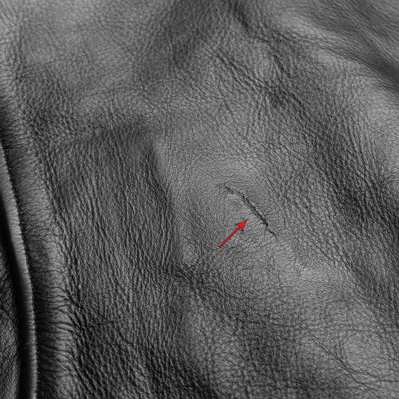 kurtka RAMONESKA - COWHIDE LEATHER ANILINA, USZKODZONA