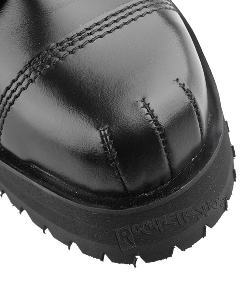 glany NEVERMIND - CZARNE (14 dziurek) polerowane