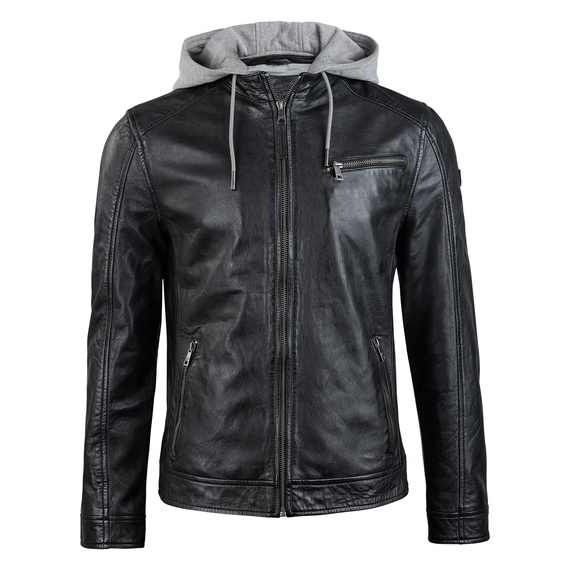 kurtka skórzana MMBARIO MEN BIKER BLACK