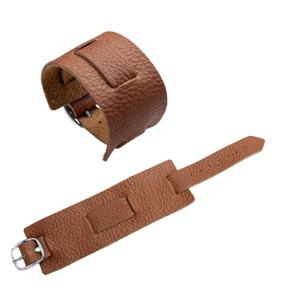 pieszczocha GŁADKA na 1 pasek brązowa