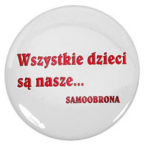 przypinka WSZYSTKIE DZIECI SĄ NASZE (ŚREDNI)